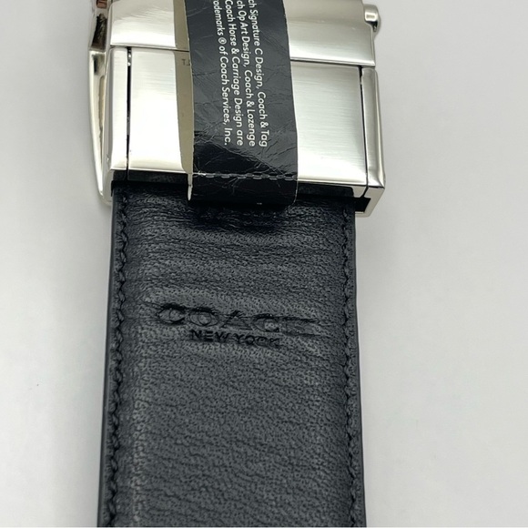 Dress Plaque Cut To Size Reversible Belt In Signature Leather 30mm - Picture 5 of 6